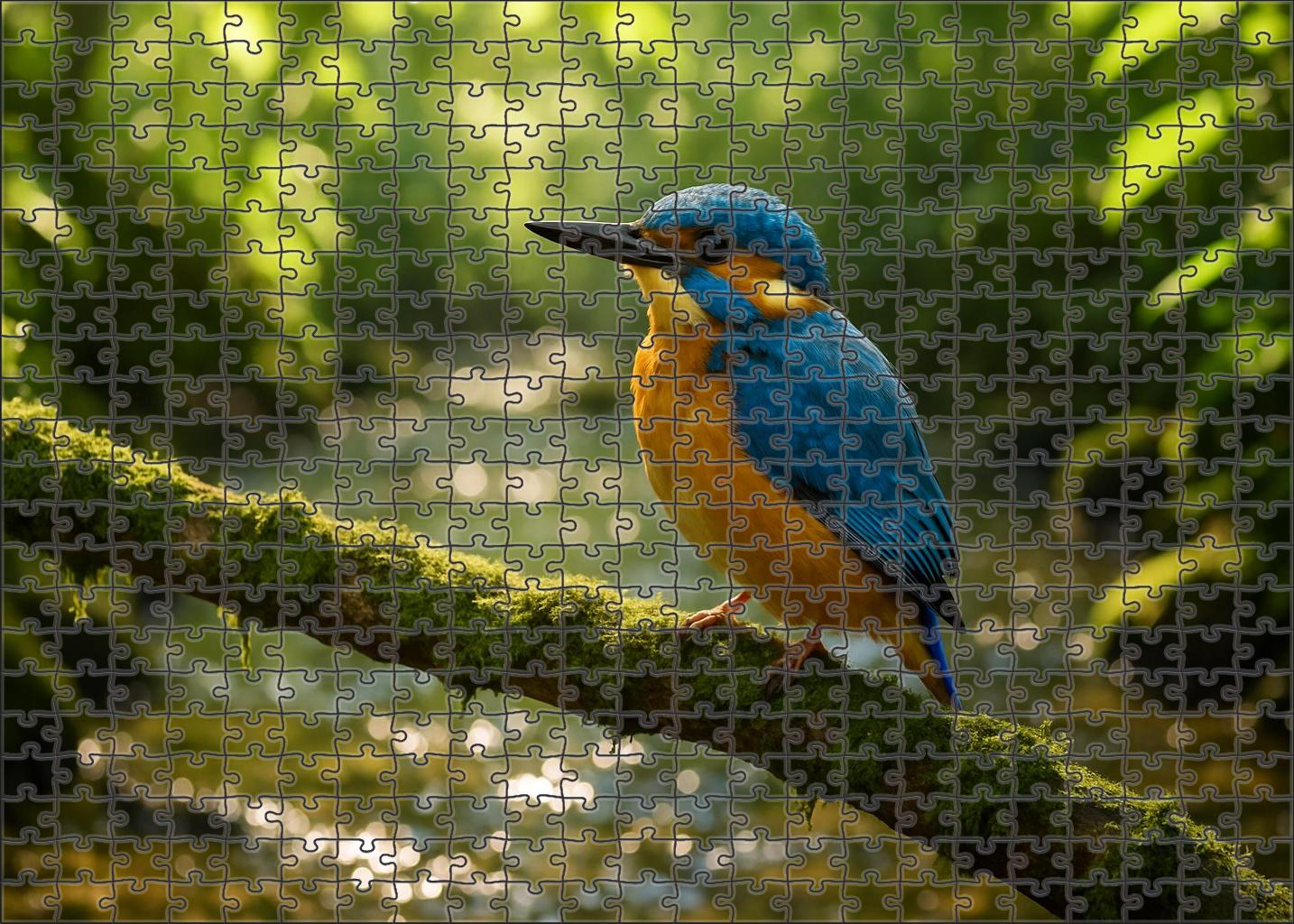 Azure Kingfisher Jewel Of The Rippling Waters Easy Puzzles