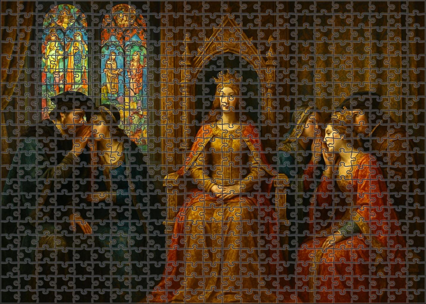 Epic Fantasy Royal Court Drama Unique Puzzle Design