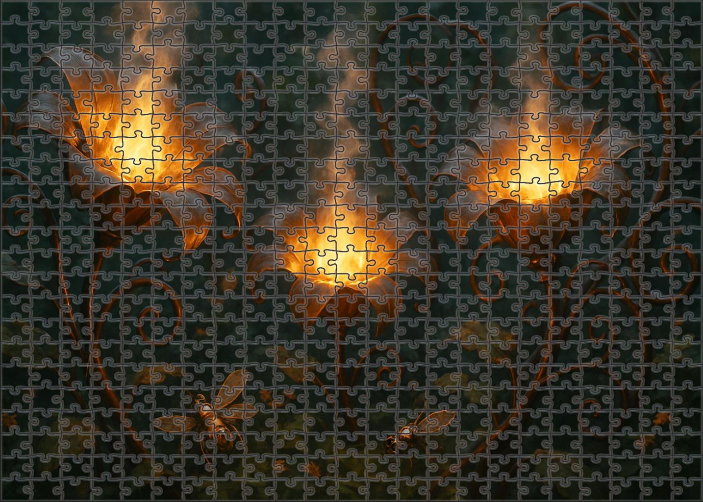 Garden Of Mechanical Whispers 1000 Piece Puzzle