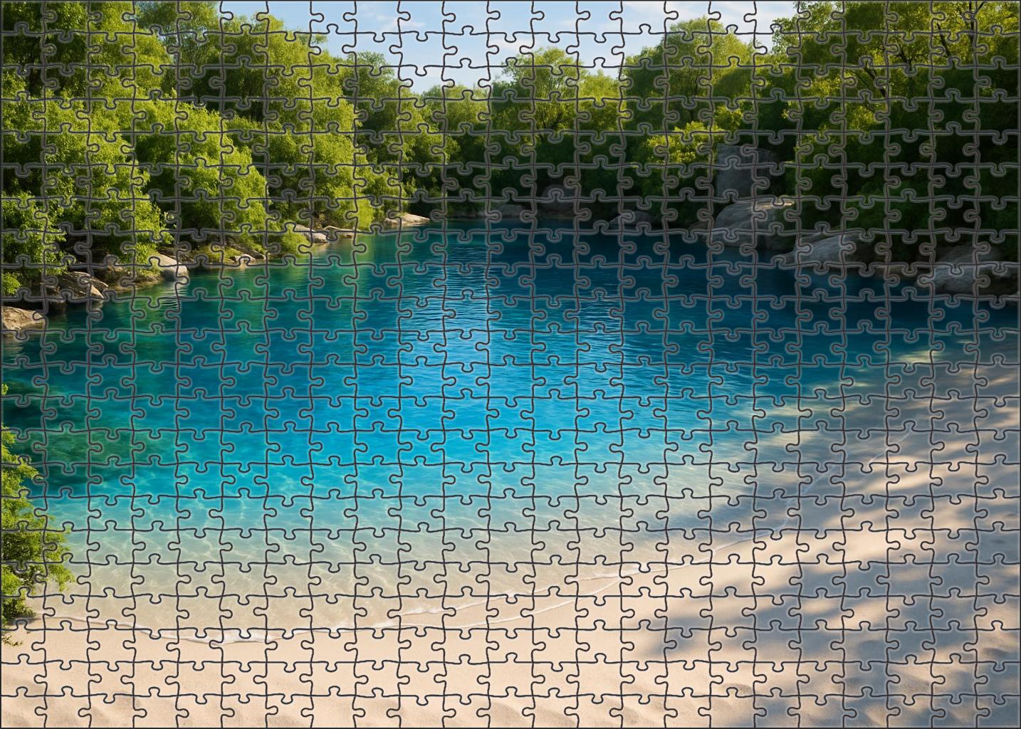 Sapphire Lagoon Serenity Mini Puzzle