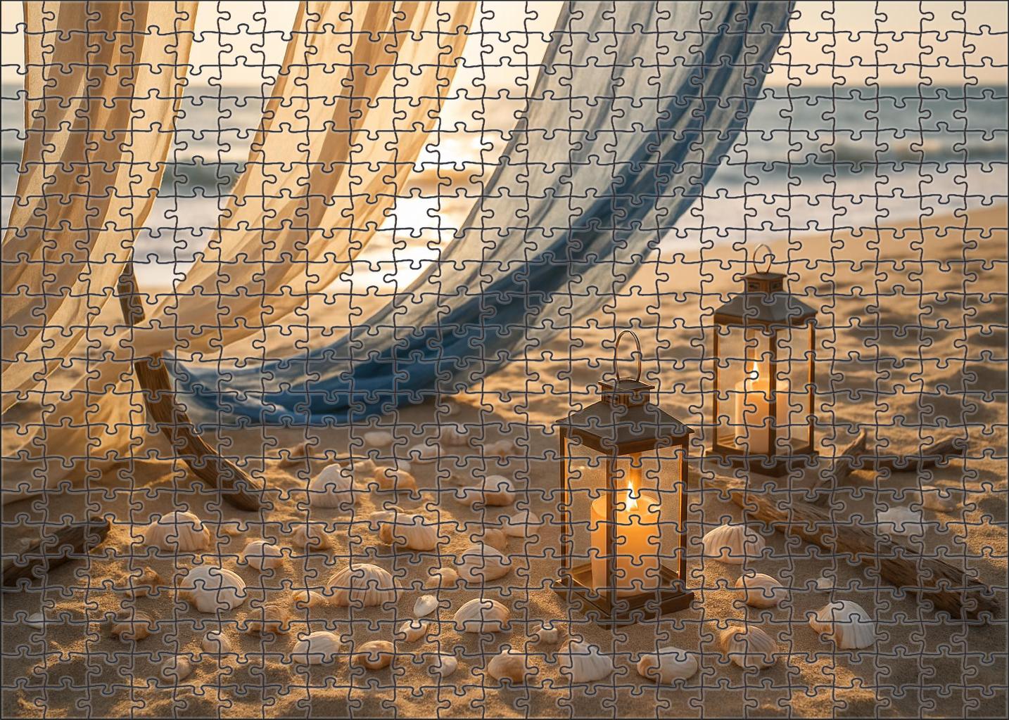 Sunlit Coastal Breeze Custom Jigsaw Puzzle
