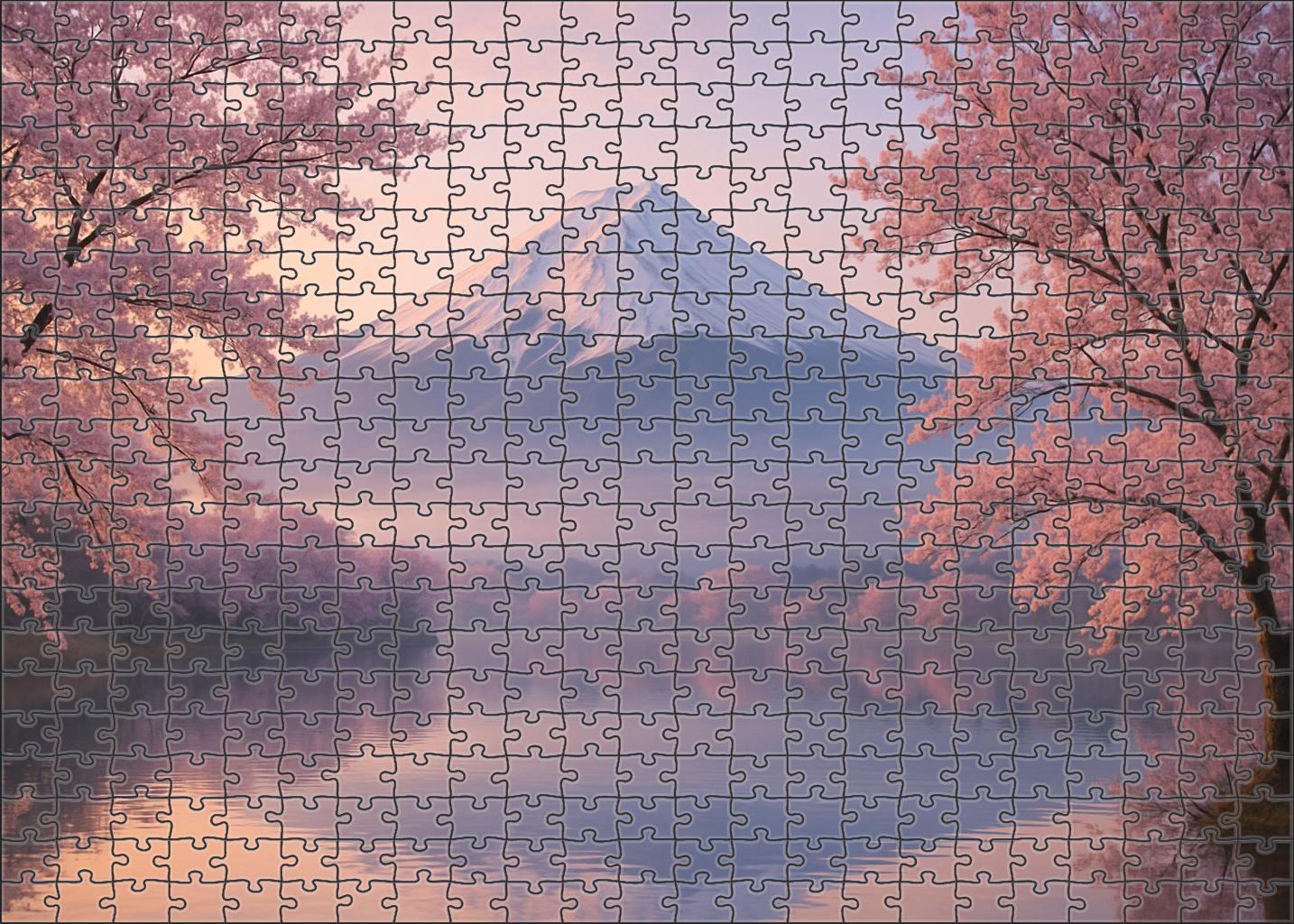 Mount Fuji Honshu Japan  Recognized By 8567 Worldwide As A Natural And Cultural Icon Custom Jigsaw Puzzle