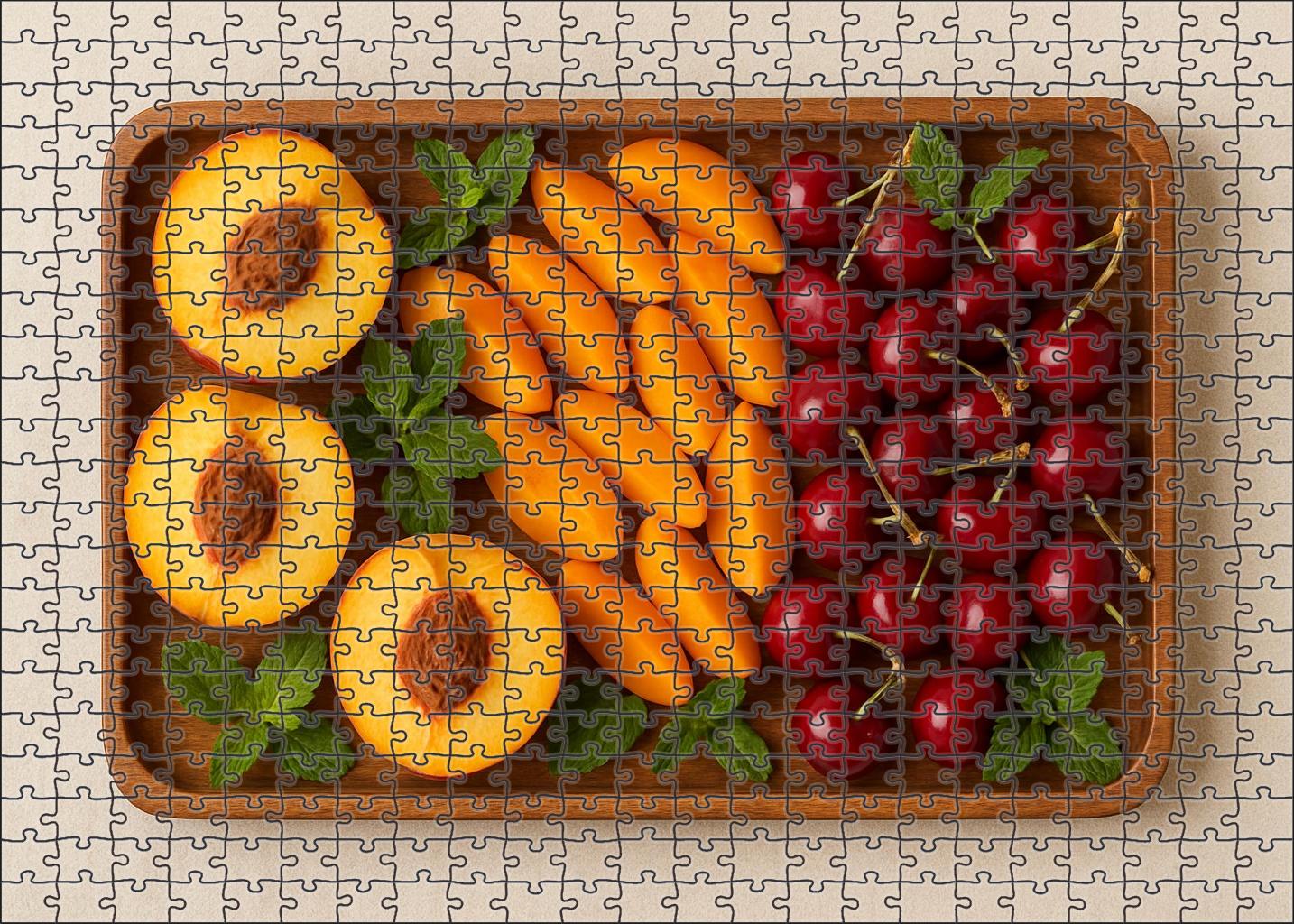 Summer Stone Fruit Display 20 Piece Puzzle