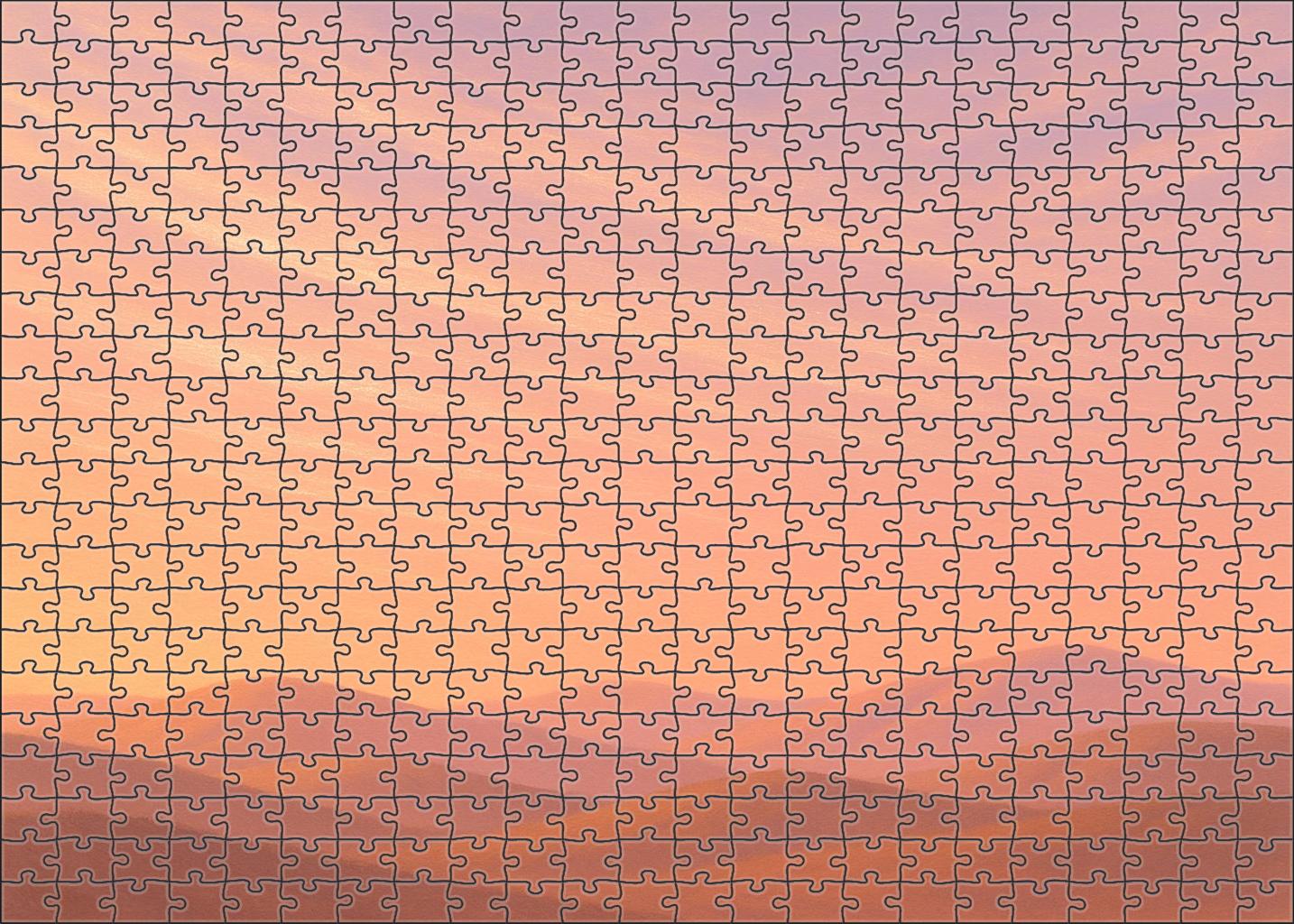 Peach Horizon Cascade 1000 Piece Puzzle