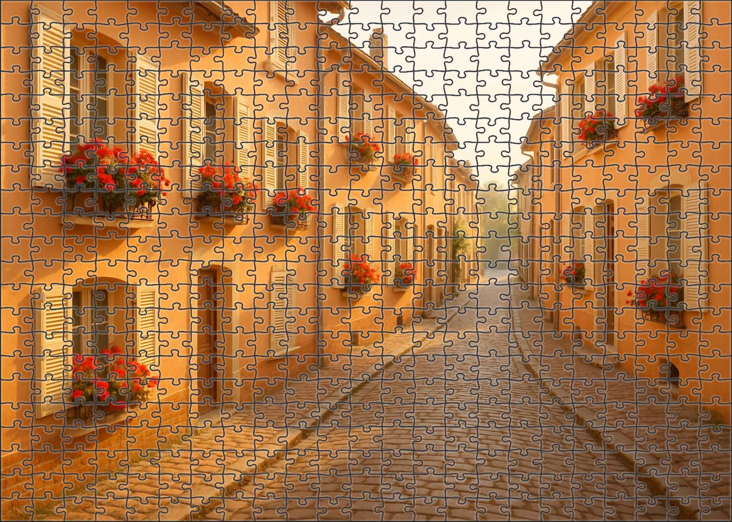Apricot Row 100 Piece Puzzle