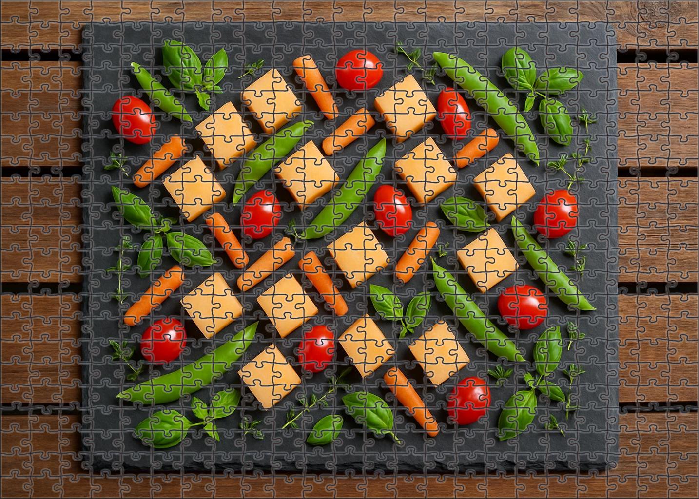 Garden Mosaic With Vegetable Accents Puzzle Challenge