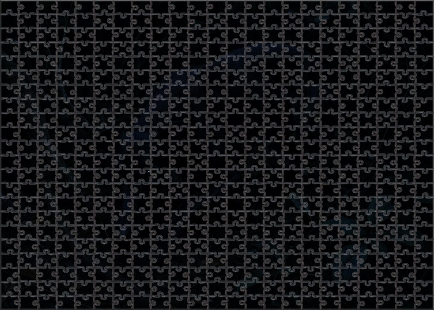 Obsidian Whisperer Stealthy Forest Canine With Glossy Black Coat Mini Puzzle