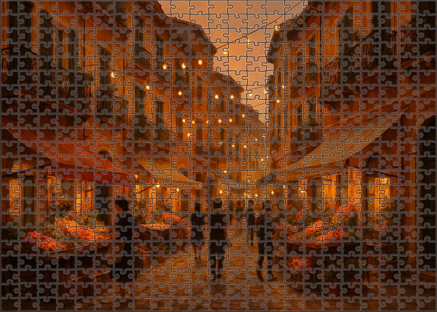 Sunset Market Street Family Puzzles