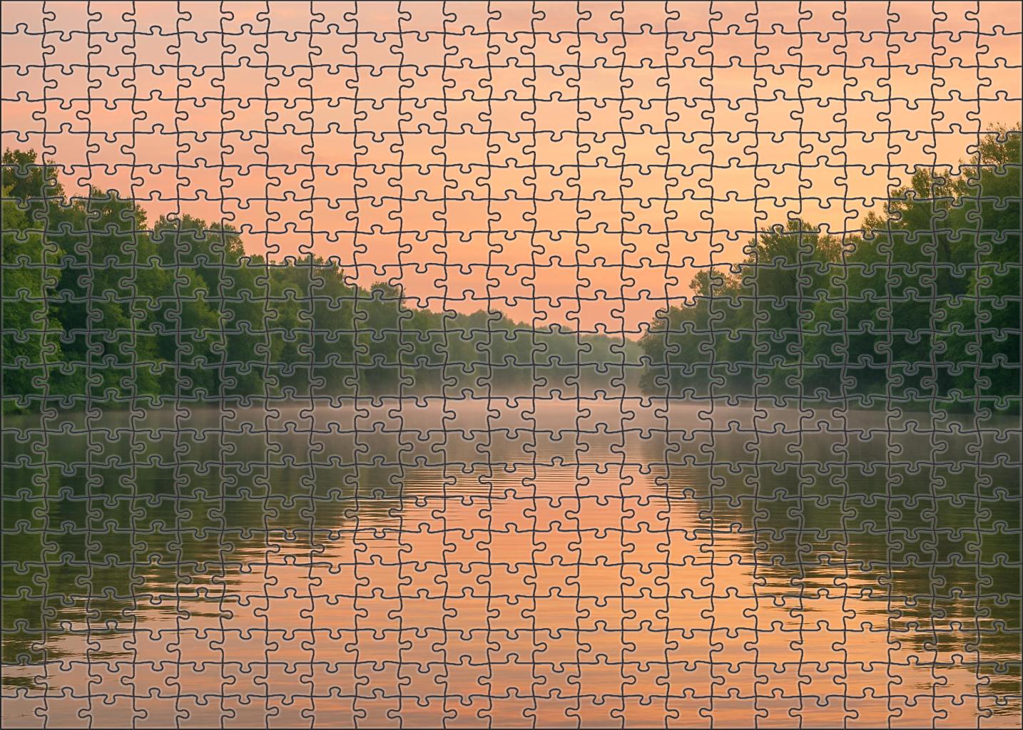 Quiet Lakeside Dawn 20 Piece Puzzle