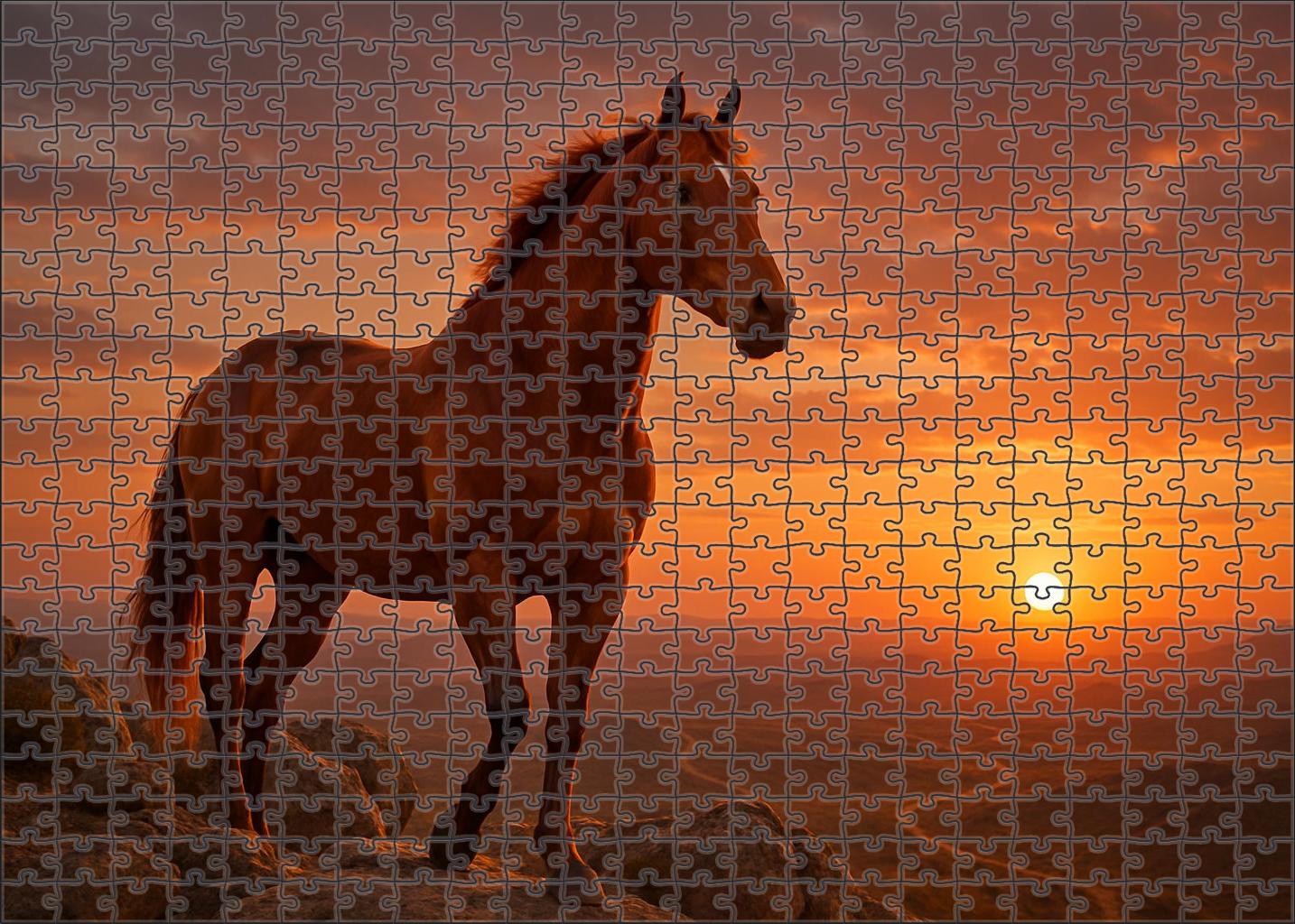 Crimson Ember Endurance Champion Large Format Puzzle
