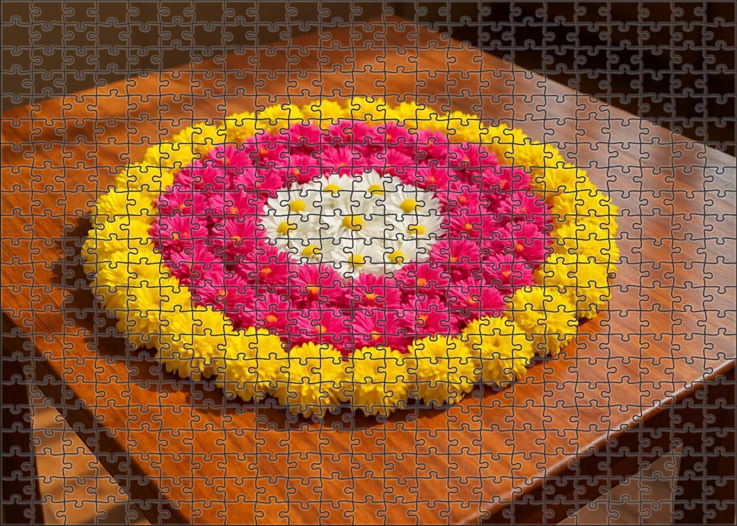 Vibrant Spring Tabletop Display Family Puzzles