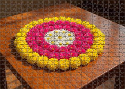 Vibrant Spring Tabletop Display Family Puzzles