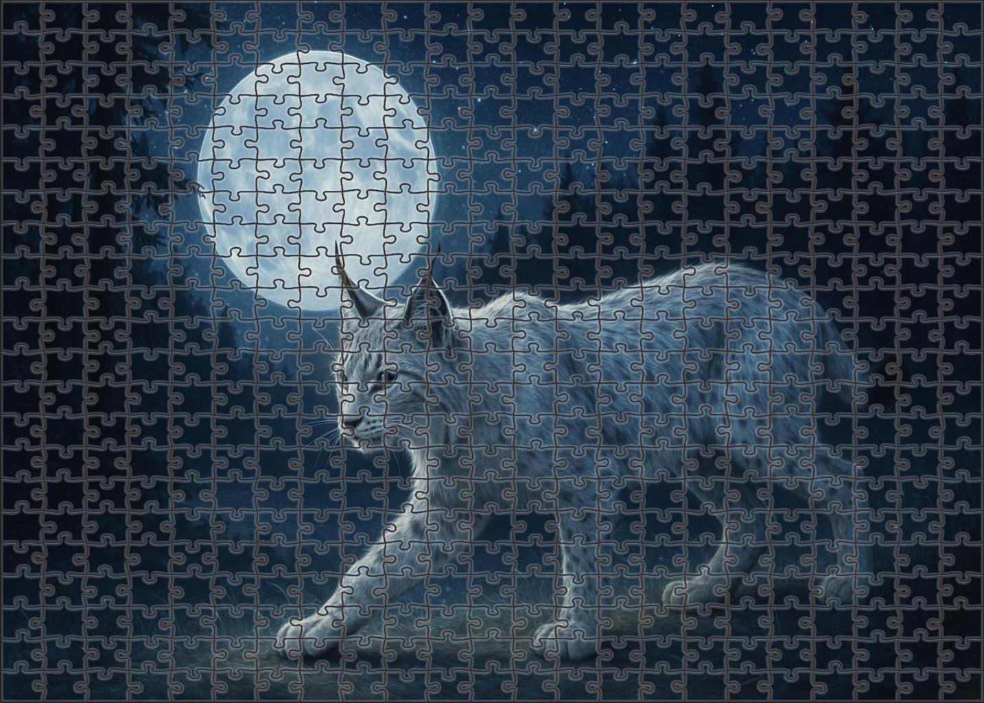 Moonshadow Lynx 1000 Piece Puzzle