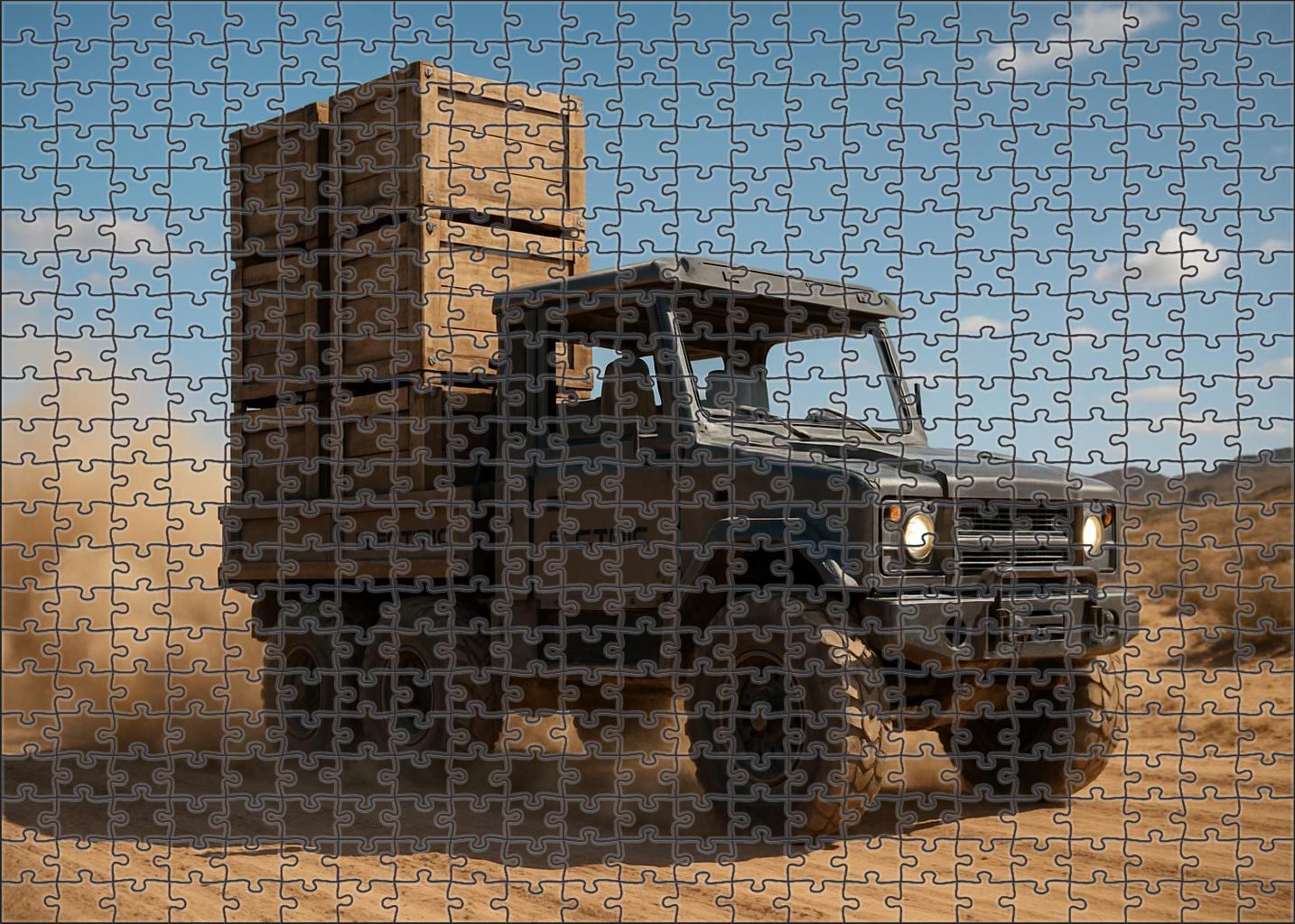 All-terrain Electric Cargo Rover Puzzle For Kids