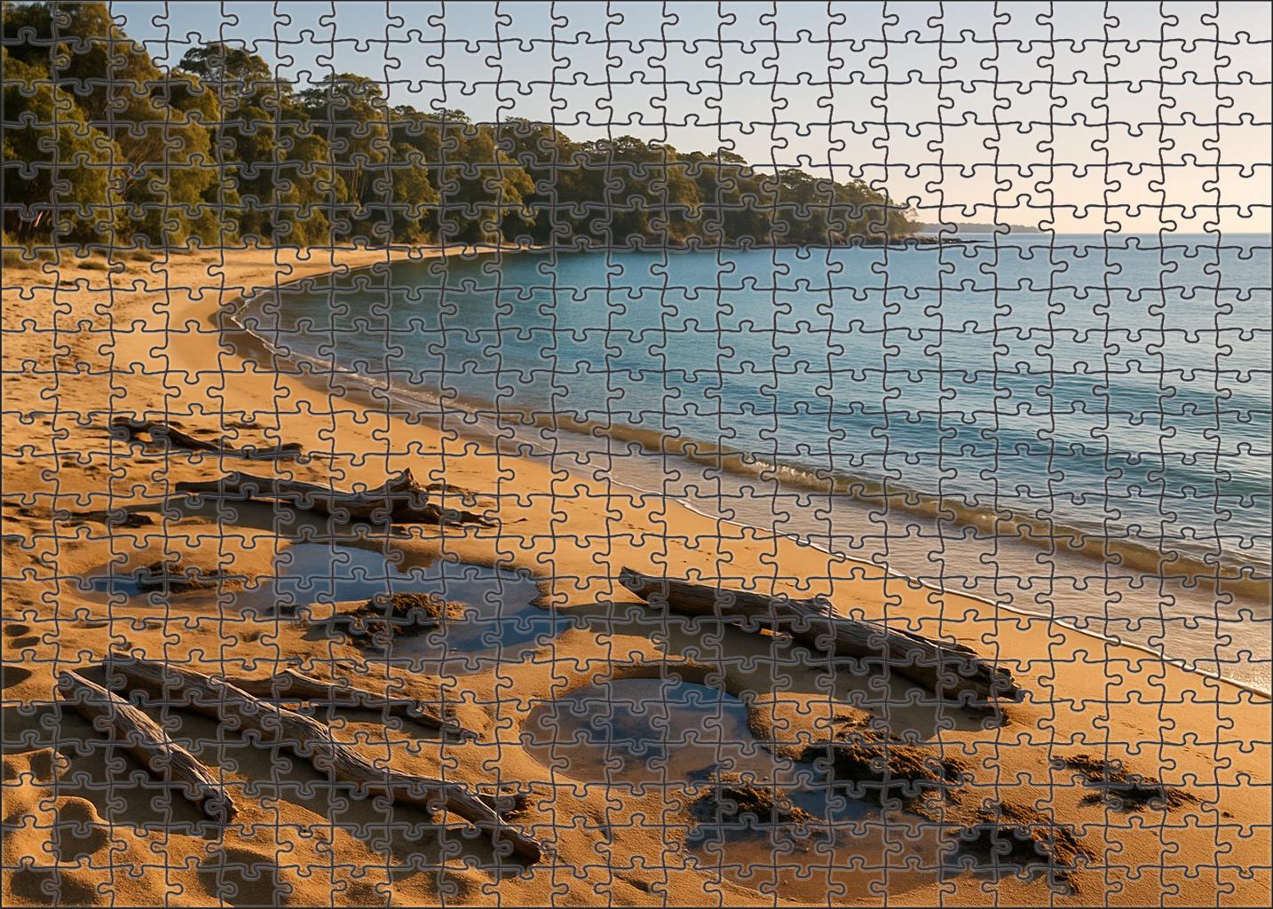 Sapphire Bay Cove Calm Waters And Sandy Reefs Easy Puzzles