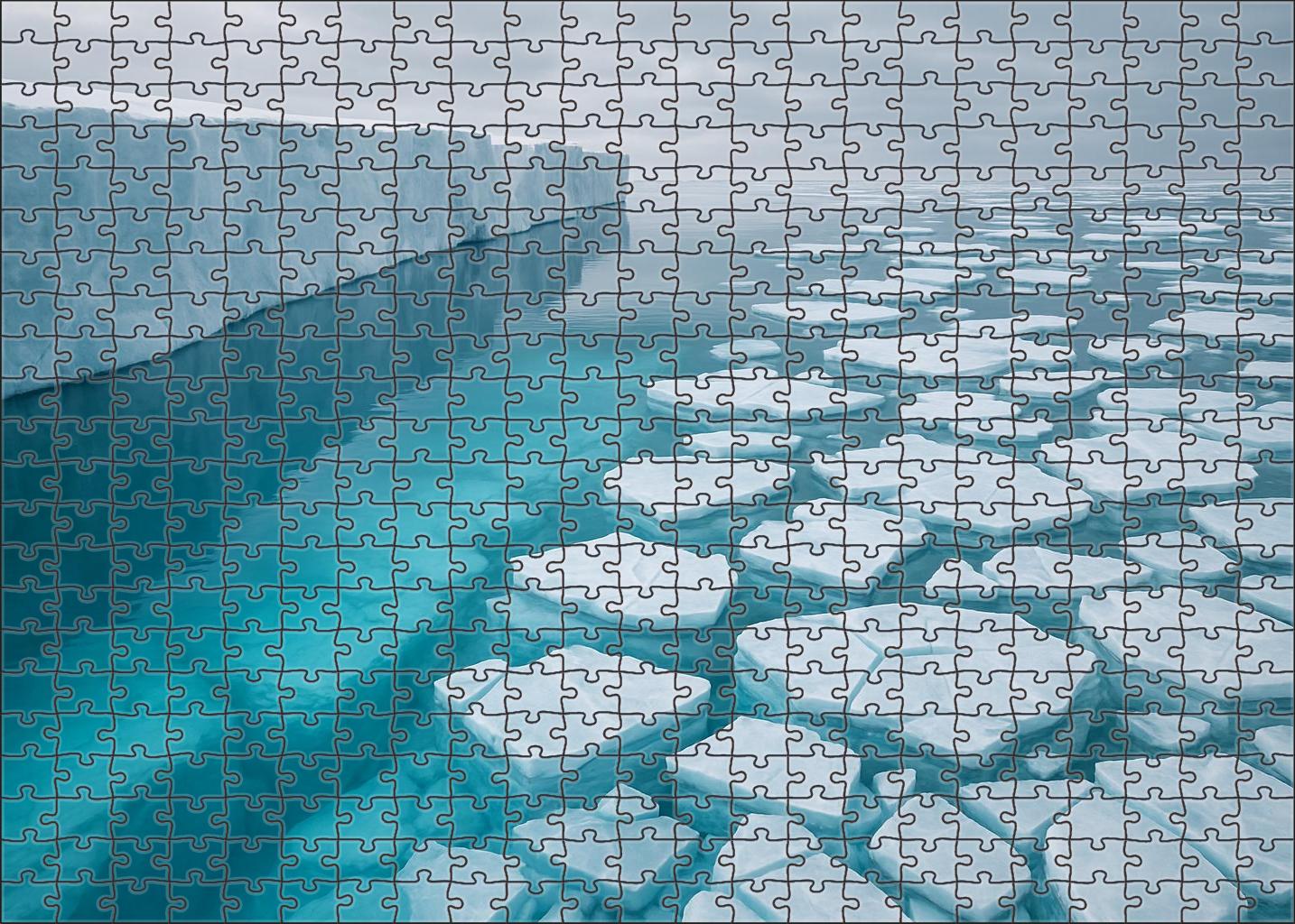Frostline Ice Shelf Custom Jigsaw Puzzle