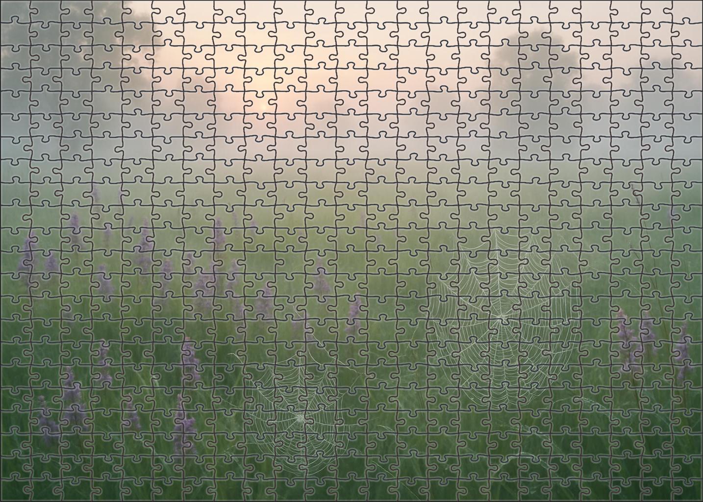 Meadow Mist Awakening Custom Jigsaw Puzzle