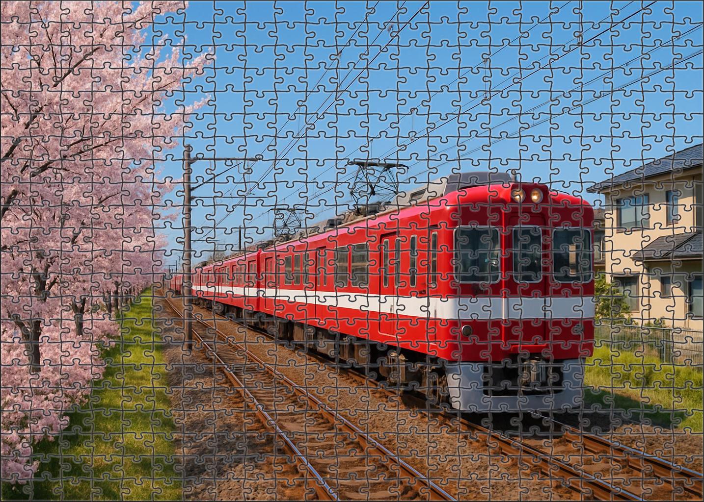 Crimson Horizon Commuter Emu Large Format Puzzle