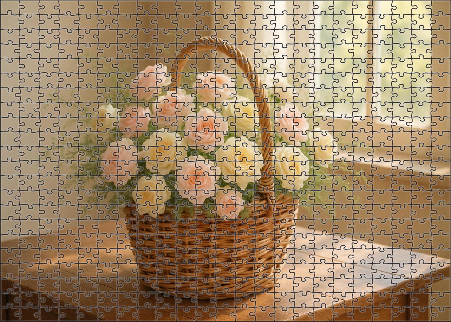 Spring Serenade Basket Soft Hues In A Handwoven Nest Family Puzzles