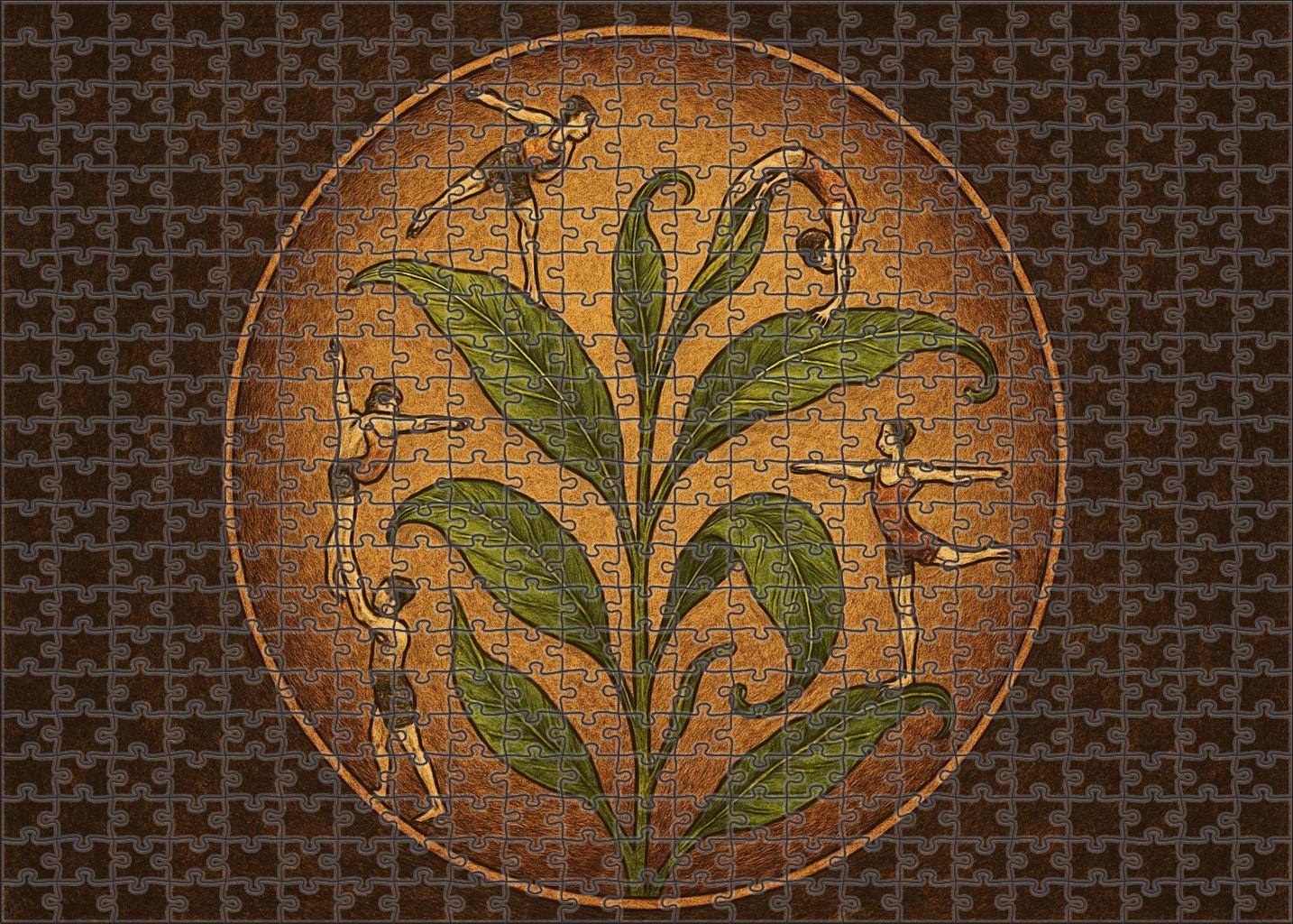 Whimsical Tea Leaf Circus 300 Piece Puzzle