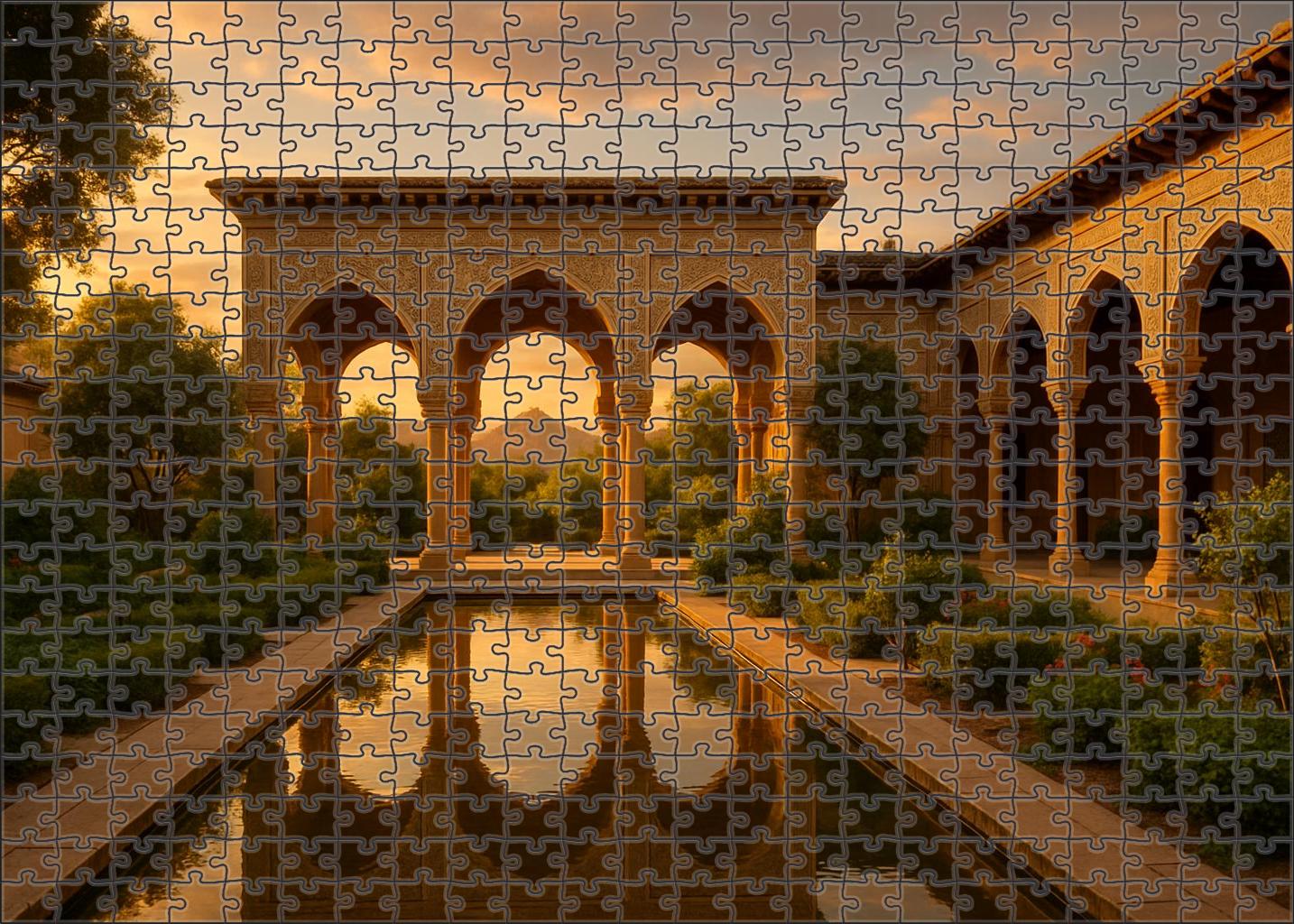 The Alhambra Granada Spain Recognized By 7280 Globally As A Masterpiece Of Islamic Architecture And Gardens Unique Puzzle Design