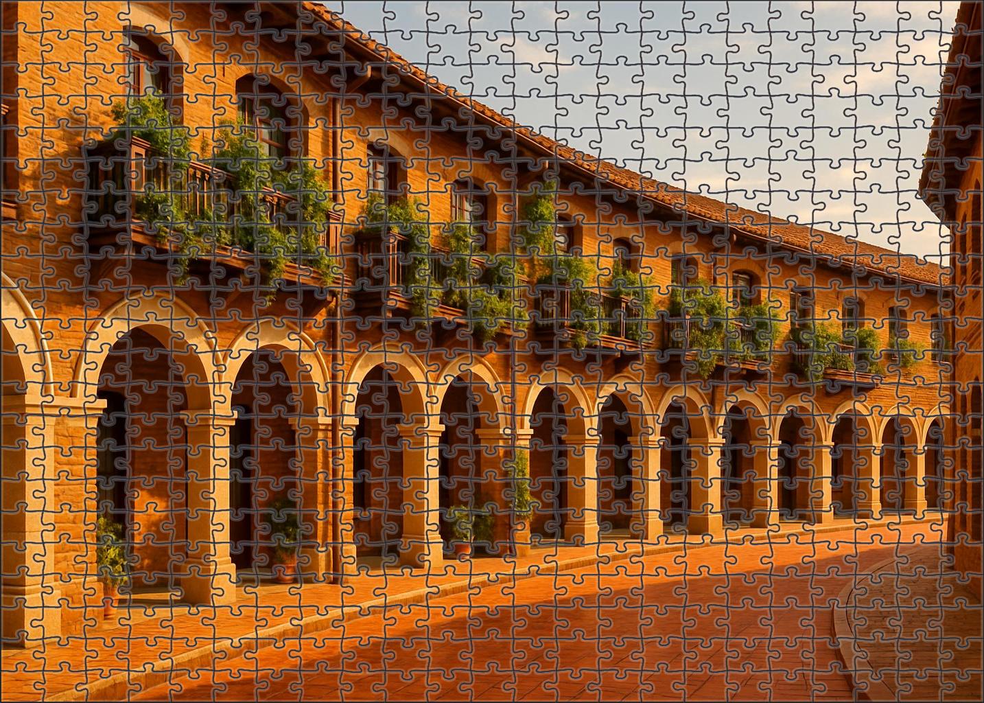 Amber Brick Crescent 100 Piece Puzzle