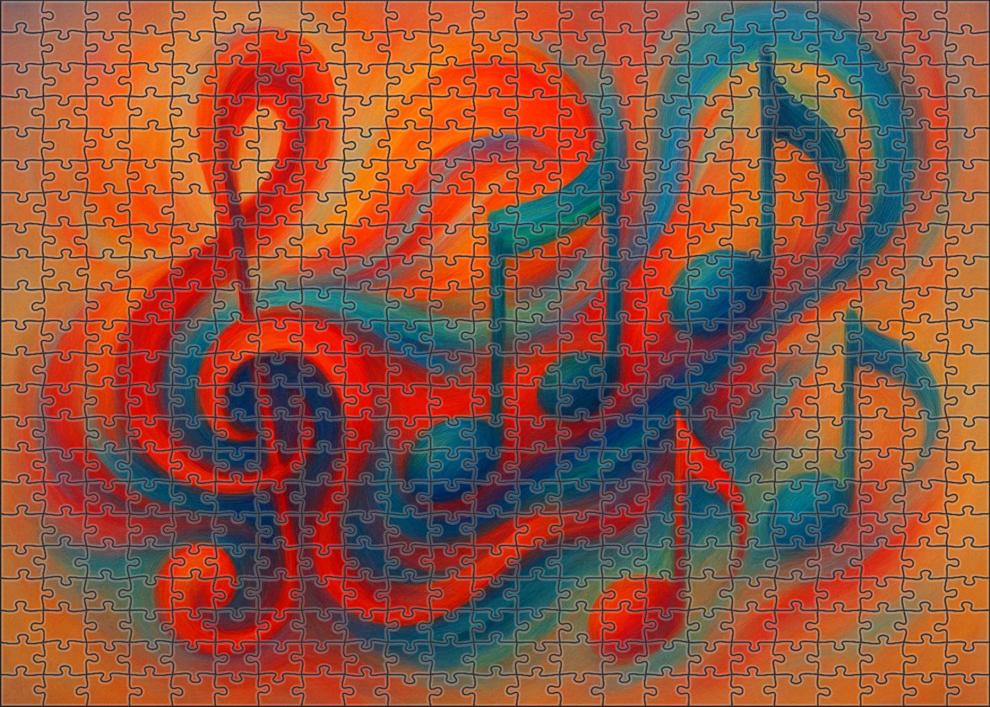 Chromatic Symphony Of The Mind 20 Piece Puzzle