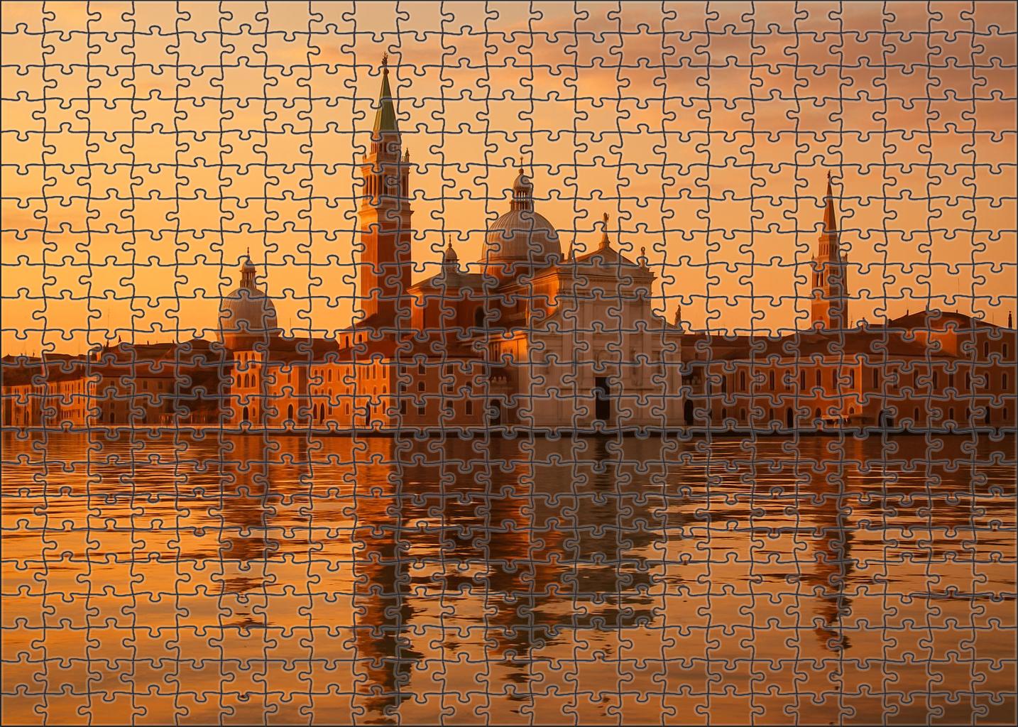 Venice Lagoon Skyline The Timeless Gothic And Renaissance Silhouette 1000 Piece Puzzle