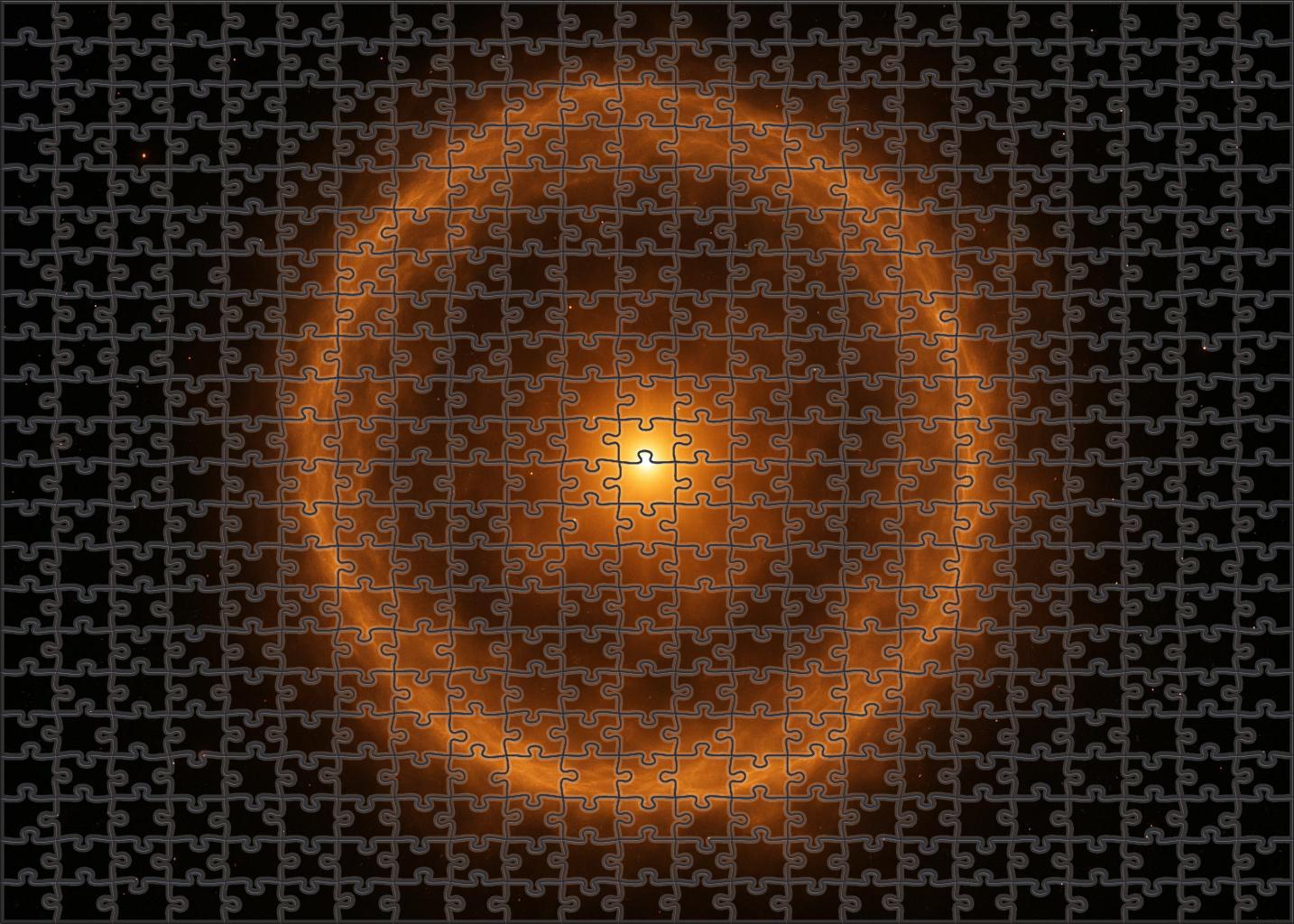 Celestial Amber Halo 100 Piece Puzzle