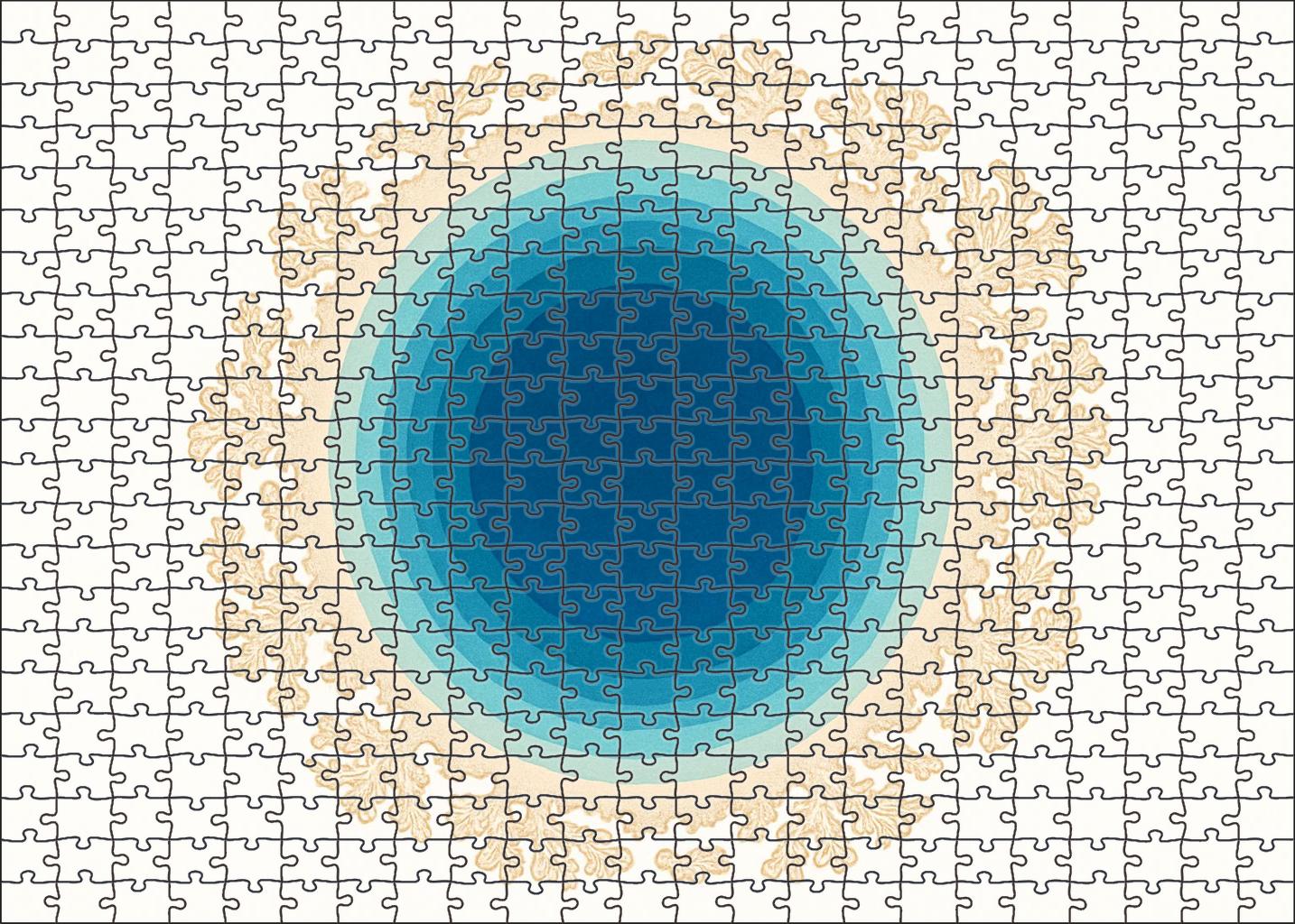 Island Atoll Diagrammatic Map Puzzle Collection