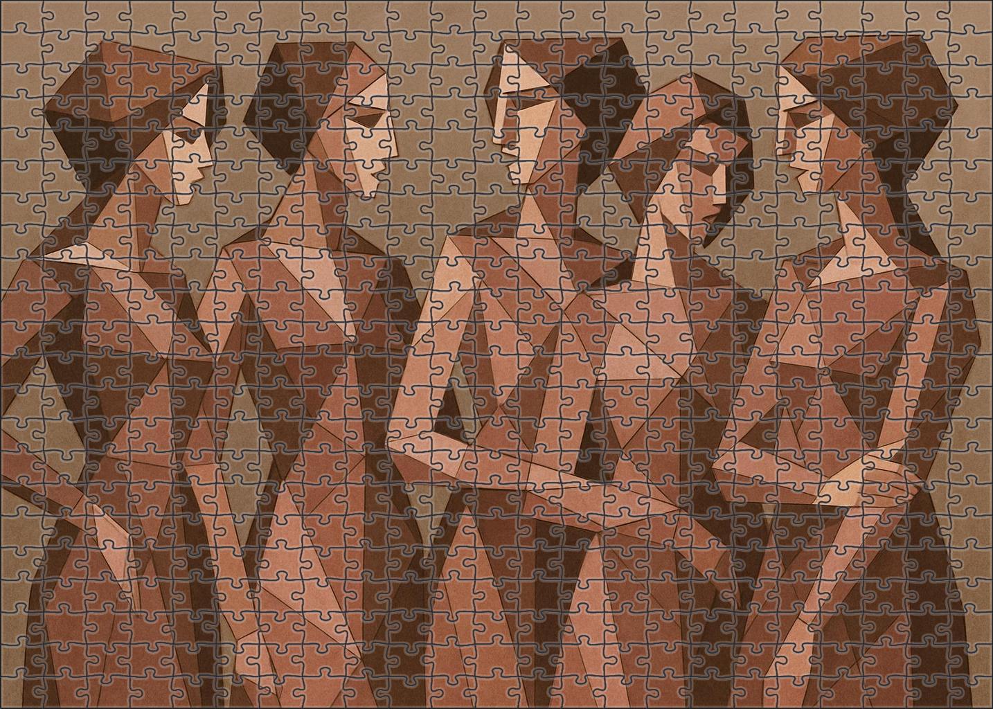 Les Demoiselles D'avignon Large Format Puzzle