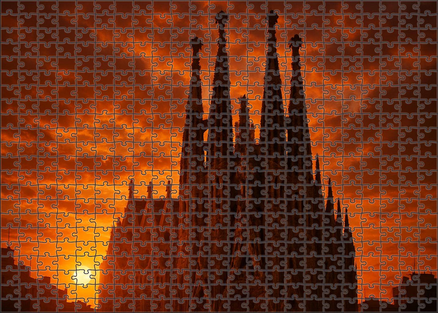 Sagrada Familia Barcelona Spain  Identified By 8234 Worldwide For Its Unique Architectural Synthesis Puzzle Challenge
