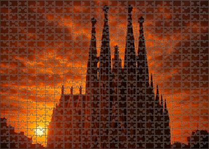 Sagrada Familia Barcelona Spain  Identified By 8234 Worldwide For Its Unique Architectural Synthesis Puzzle Challenge