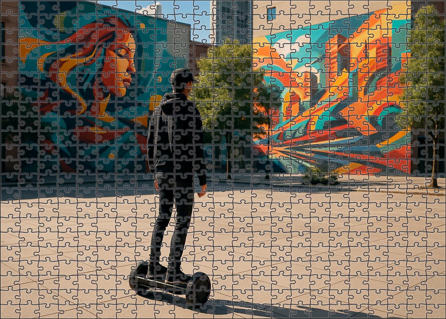 Electric Hoverboard Commuter 500 Piece Puzzle