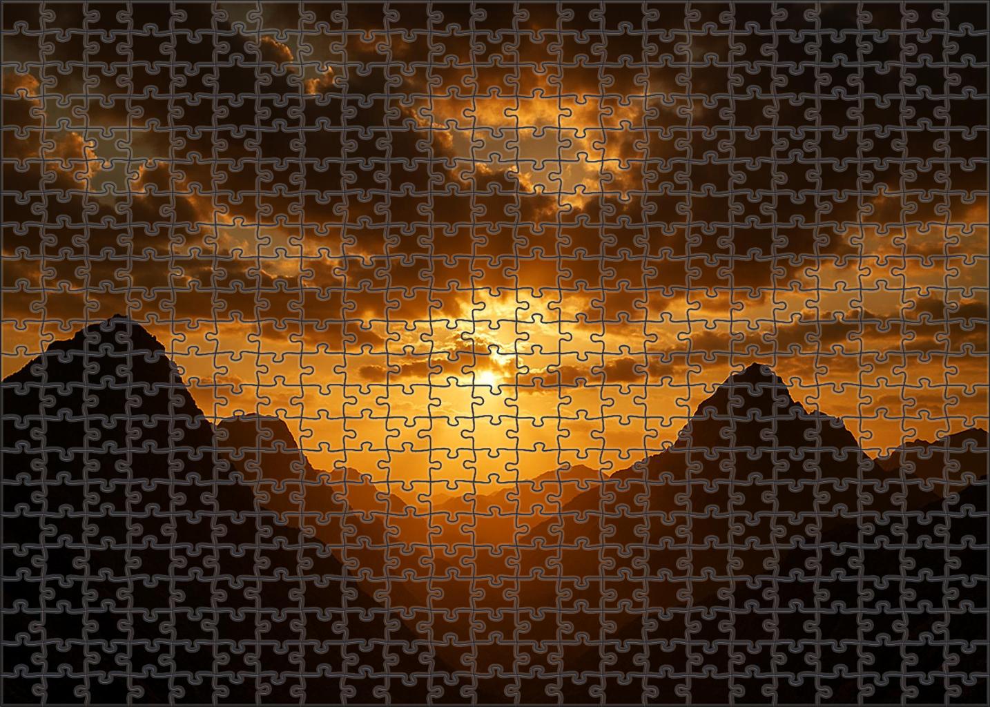 Burnished Gold Embrace 1000 Piece Puzzle