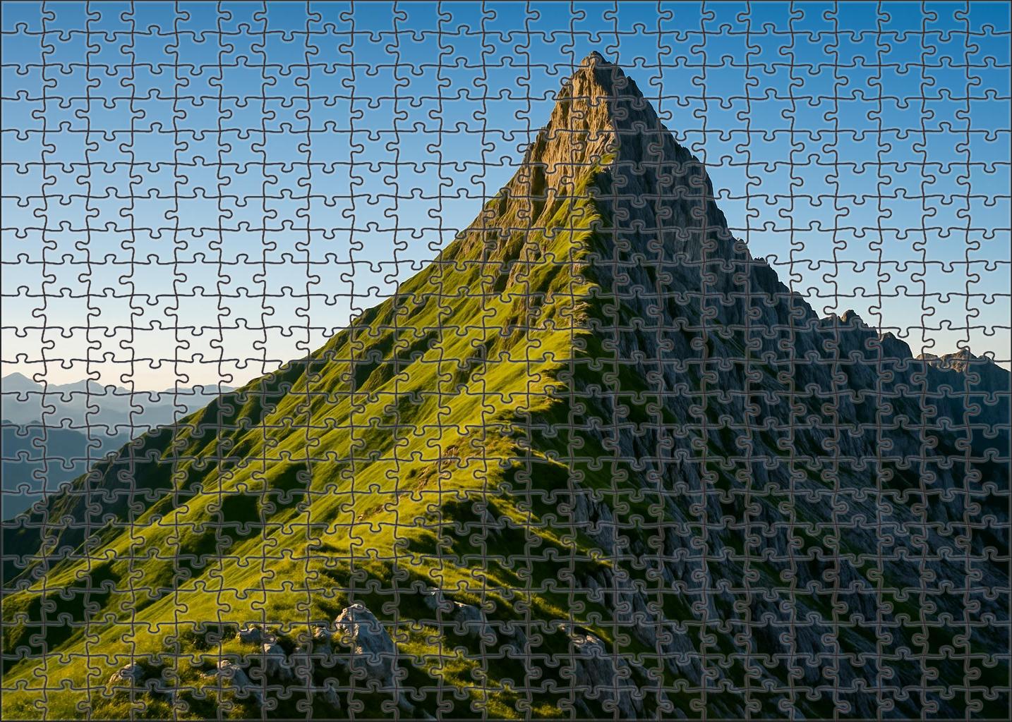 Sunlit Alpine Ridge 1000 Piece Puzzle