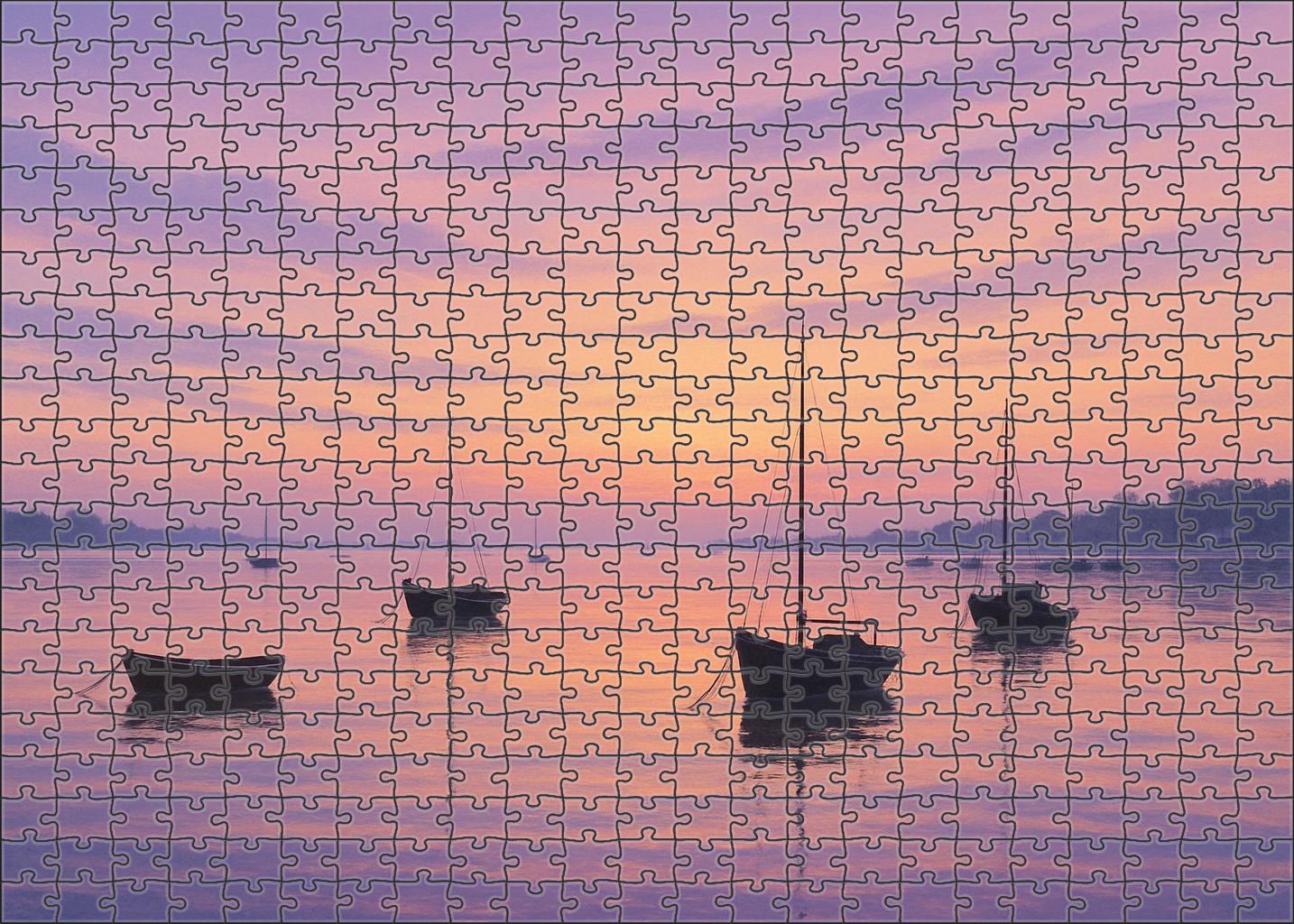 Pastel Harbor Serenity Challenging Puzzles