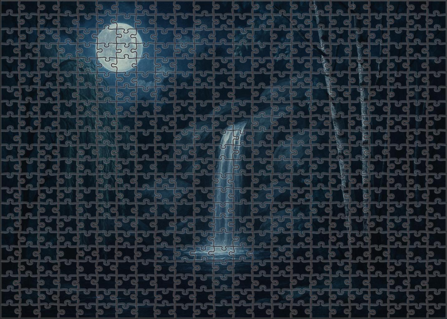 Moonlit Silver Drop Family Puzzles