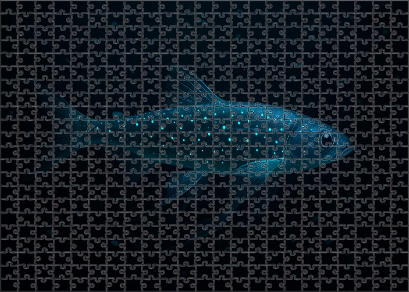 Twilight Glowfish Shimmering Midwater Luminary 1000 Piece Puzzle