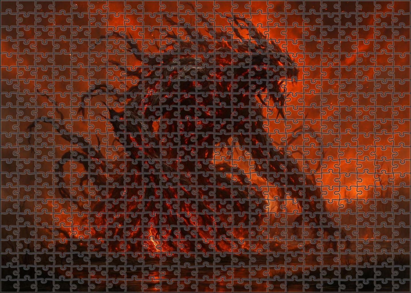 Emberroot Tanglebeast Infernal Guardian Of The Blazing Marsh Puzzle For Adults