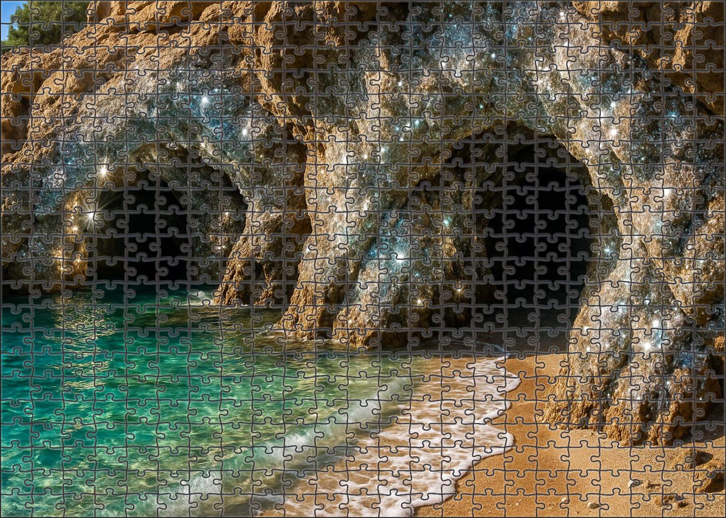 Crystal Cavern Beach Mini Puzzle