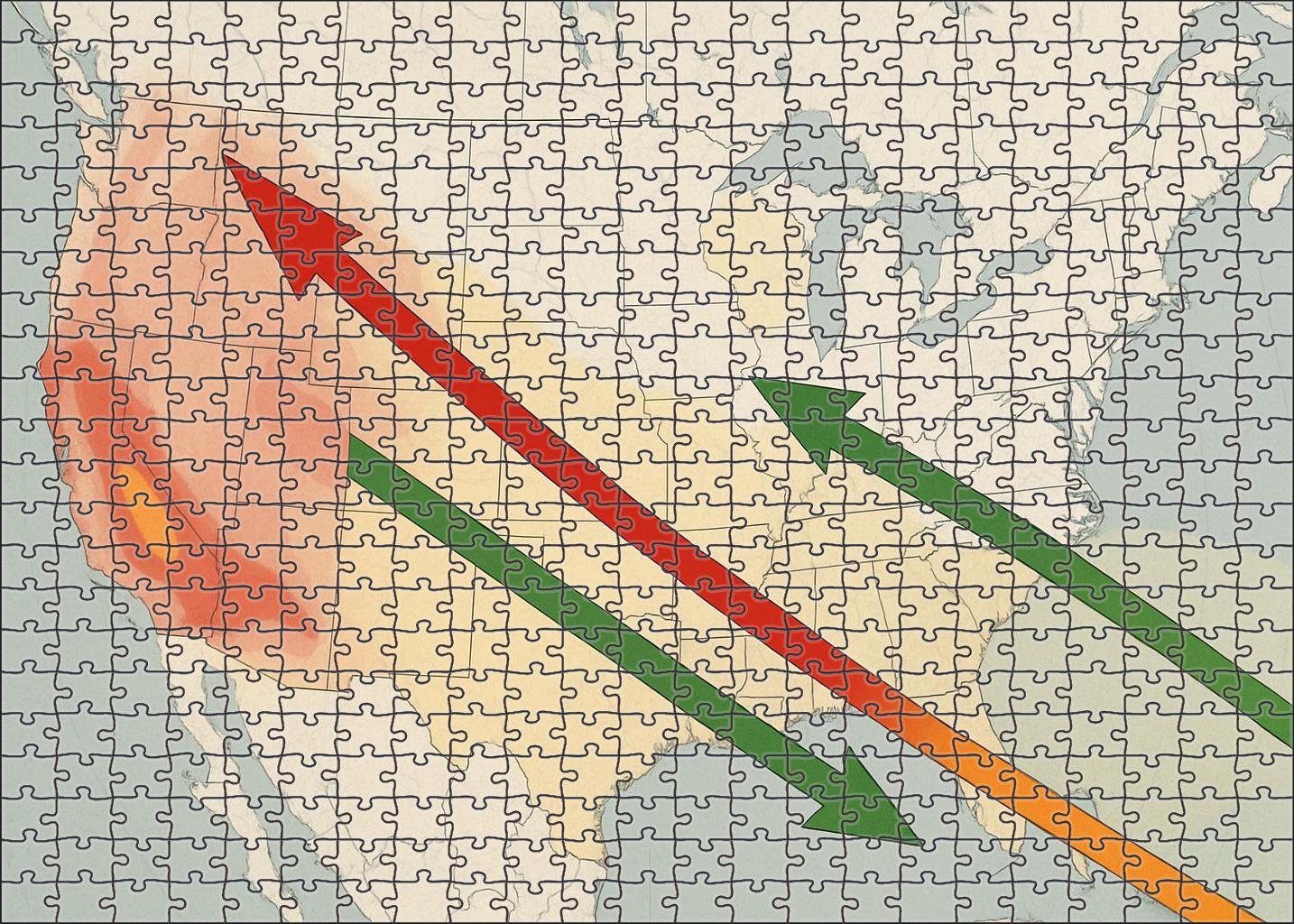 Tectonic Plate Boundary Diagram Mini Puzzle
