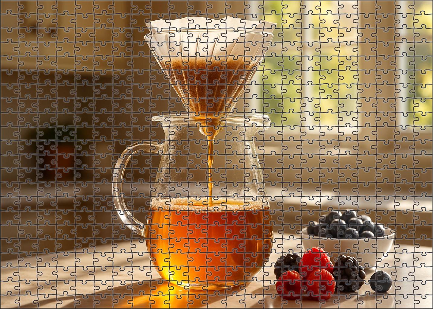Luminous Cascade Pour-over Puzzle Fun