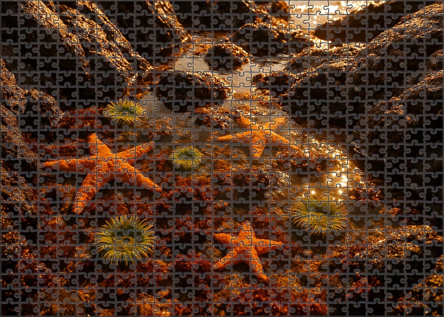 Golden Tide Pools 300 Piece Puzzle