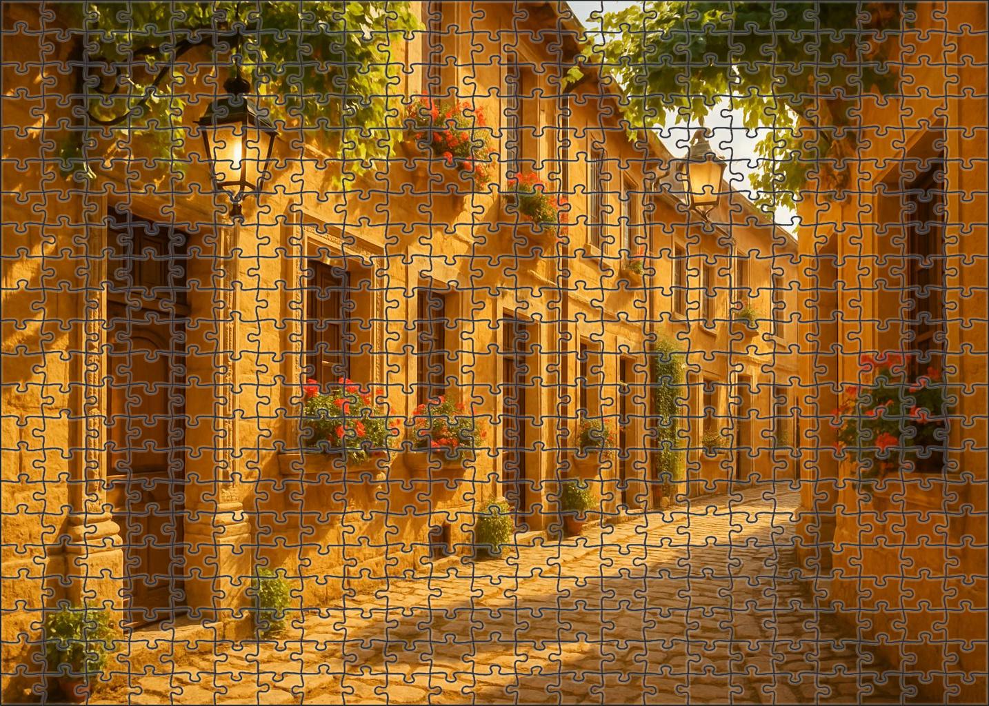 Golden Hearth Row 20 Piece Puzzle