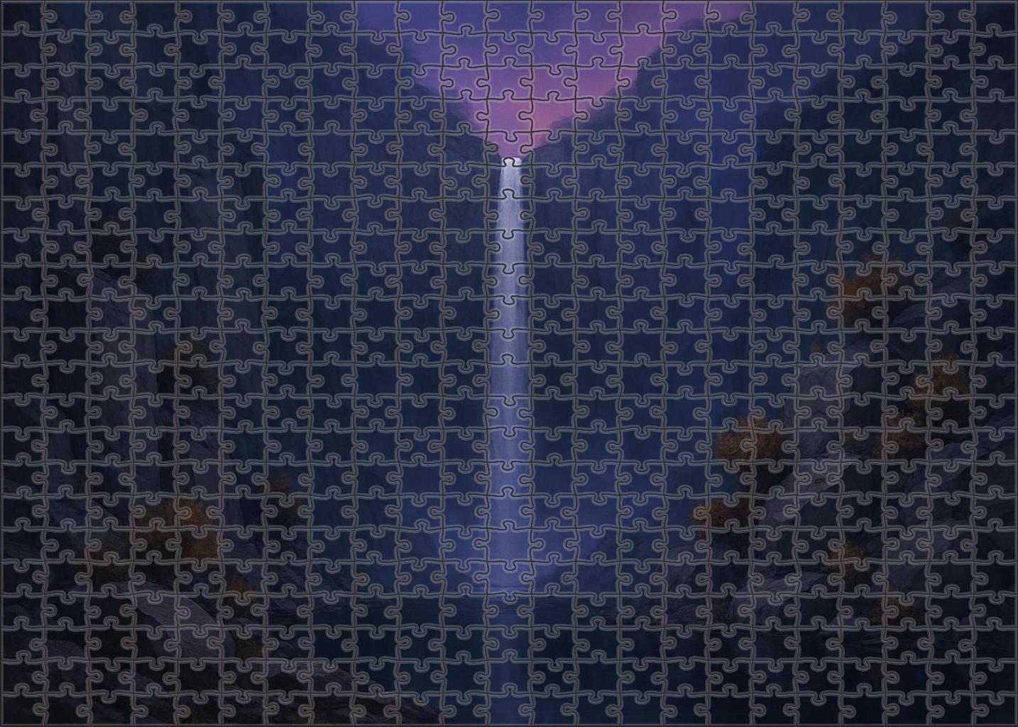 Twilight Ribbon Plunge Large Format Puzzle