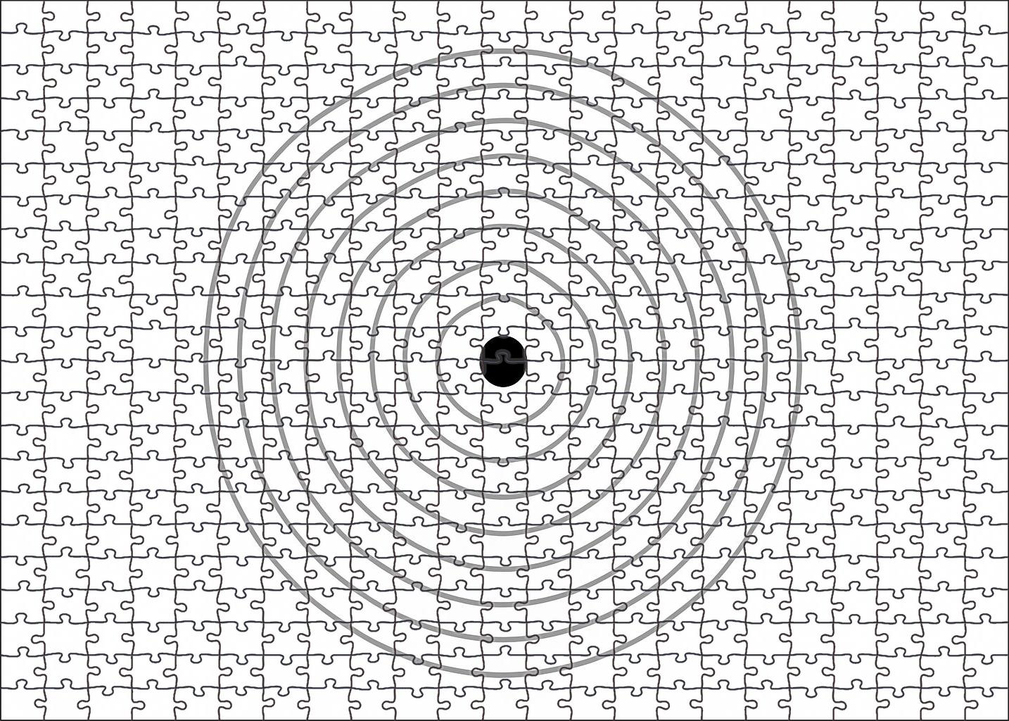 Minimalist Isochrone Connectivity Diagram Premium Puzzle Pieces