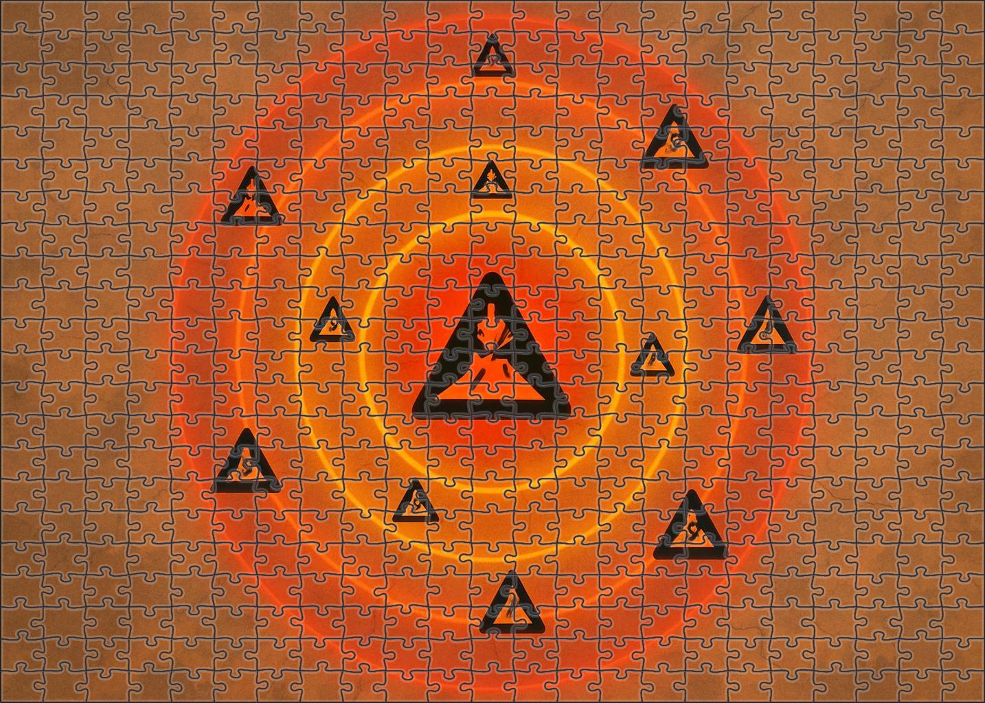 Volcanic Activity Risk Zone Map 300 Piece Puzzle