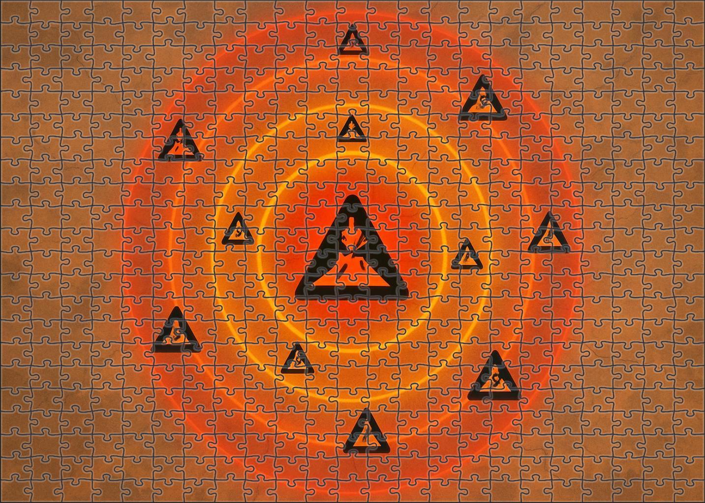 Volcanic Activity Risk Zone Map 300 Piece Puzzle