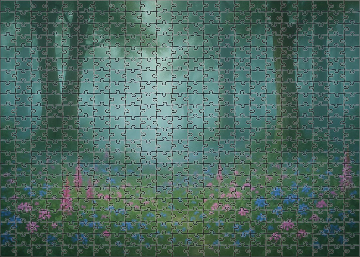 Enchanted Foggy Grove Premium Puzzle Pieces